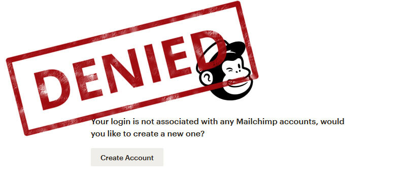 Closed mailchimp account