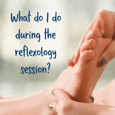 faq during reflexology session