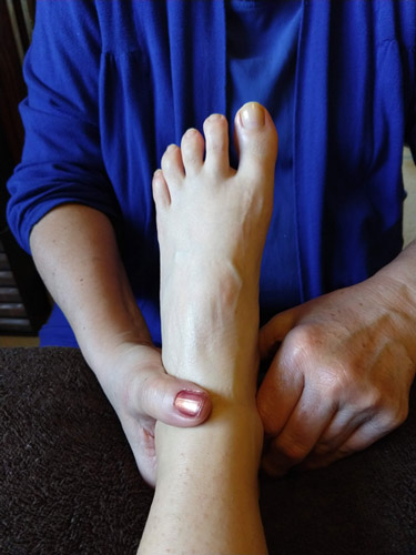 reflexology person background
