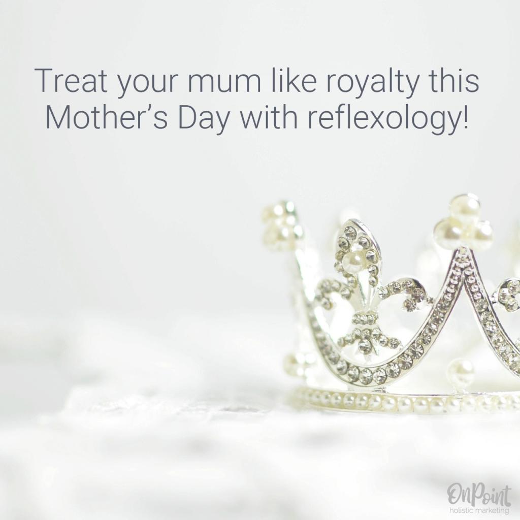 reflexology social media graphic mothers day example